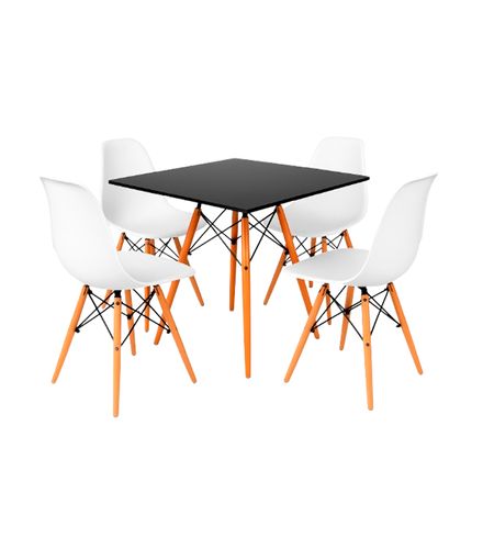 Conjunto Mesa Quadrada 70cm com 4 Cadeiras Eiffel Branca Mozaic.jpg